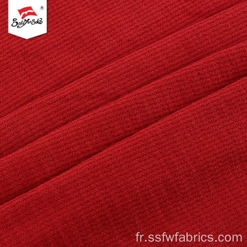 Tissu thermique matelassé en tricot de rayonne spandex teint